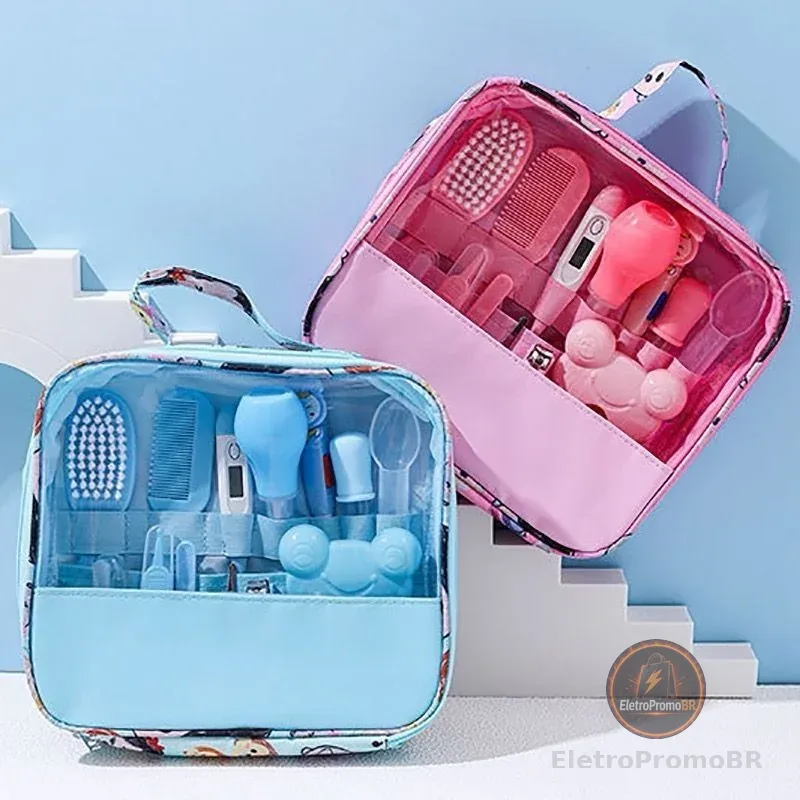 Kit 13 Higiene Cuidado Bebê Recém Nascido Essencial 13 Peças Cuidados Com O Bebê Recém Recém