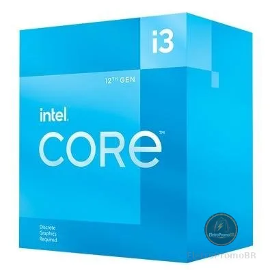 Processador Intel Core i3-12100F, 3.3GHz (4.3GHz Max Turbo), Cache 12MB, 4 Núcleos, 8 Threads, LGA 1700, Sem Vídeo Integrado - BX8071512100F