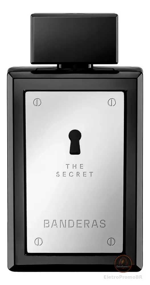 Perfume Banderas The Secret Eau De Toilette 100 Ml - Oriental Especiado Fresco - Perfume importado masculino de Banderas, expressa masculinidade e sensualidade.