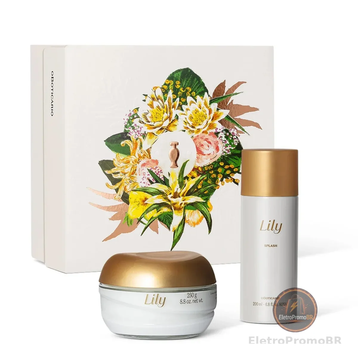 Kit Lily Cuidados: Body Splash + Creme Hidratante Acetinado