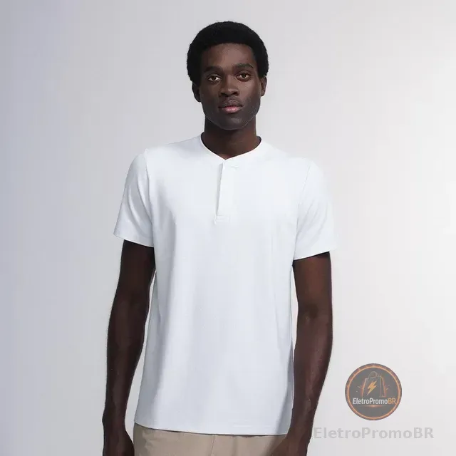 Camiseta Henley Core Masculino