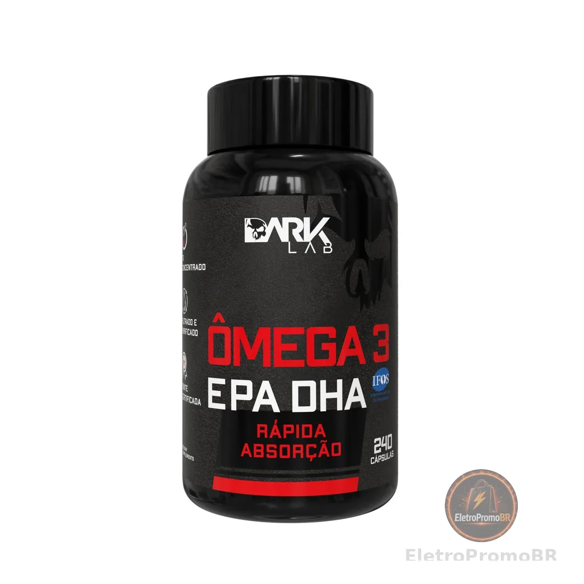 Ômega 3 EPA DHA, Dark Lab, 240 Cápsulas