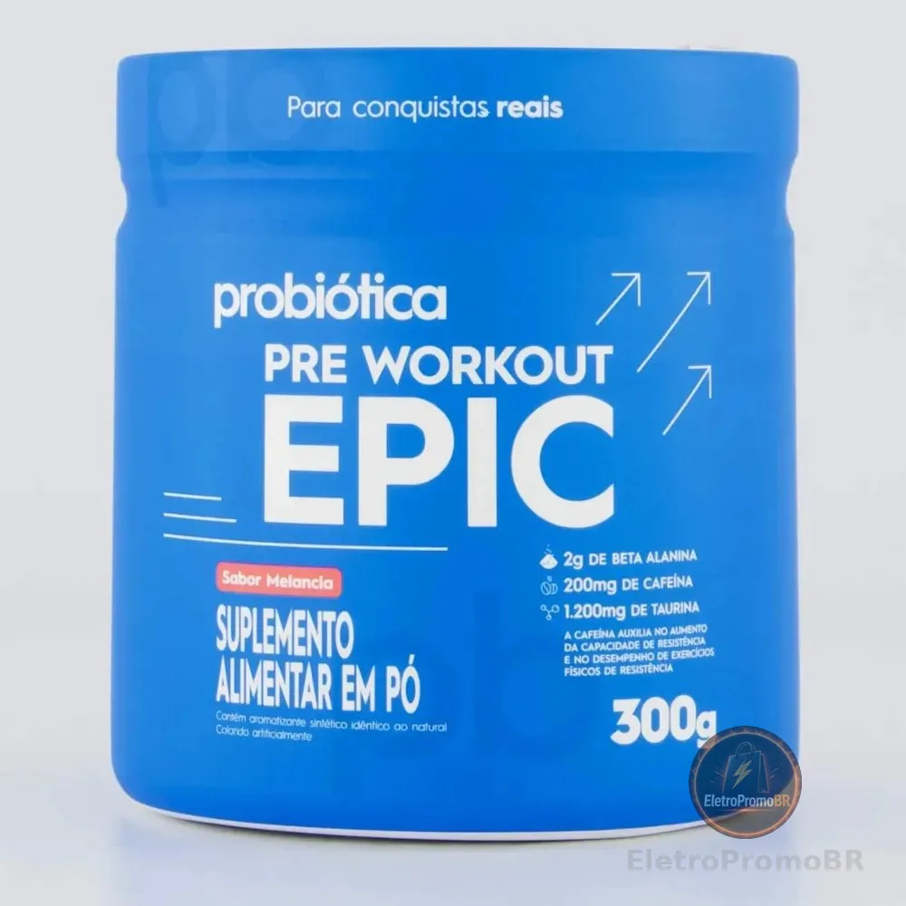 Pré Treino Probiótica Epic - 300g Melancia