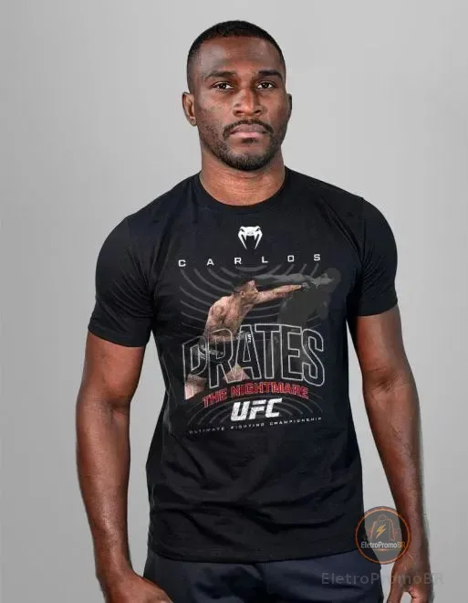 Camiseta Venum Ufc Carlos Prates - The Nightmare Preto P