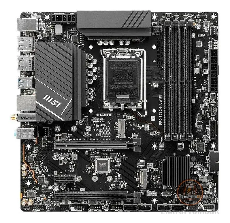 Placa-mãe Msi Pro B760m-a Wifi Lga 1700 Micro-atx Ddr5