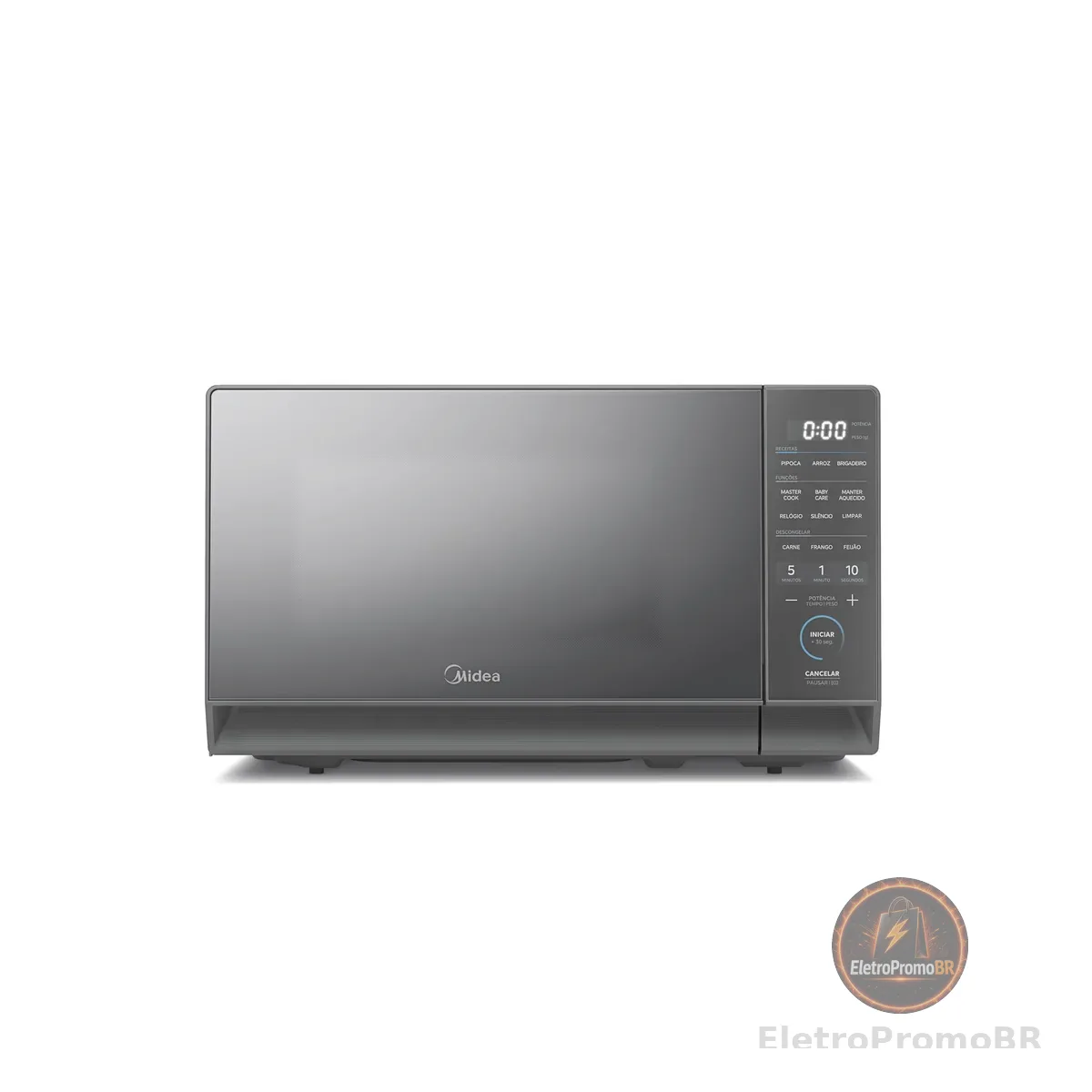 Micro-ondas 20L Prata Porta Espelhada MasterCook Midea 110V