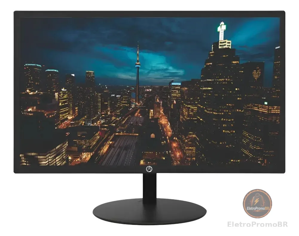 Monitor LED 20 Brazil PC 20WR - 1600x900, 75Hz, 5ms - HDMI/VGA - Preto