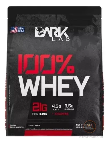Whey Protein Concentrado 100% 900g Refil Dark Lab Sabor Cookies