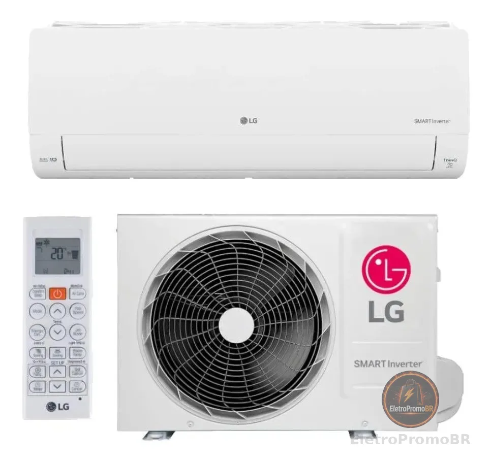 Ar Condicionado LG Ai Smart Inverter Voice 9000 Btus Frio Branco 220v 15669715
