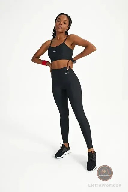 Conjunto Feminino Fitness Top E Legging Bolso Lateral - Arm