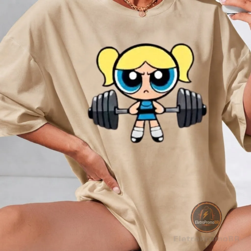 T-shirt Camisetão Algodão Feminino Gym Larga Blusão Academia