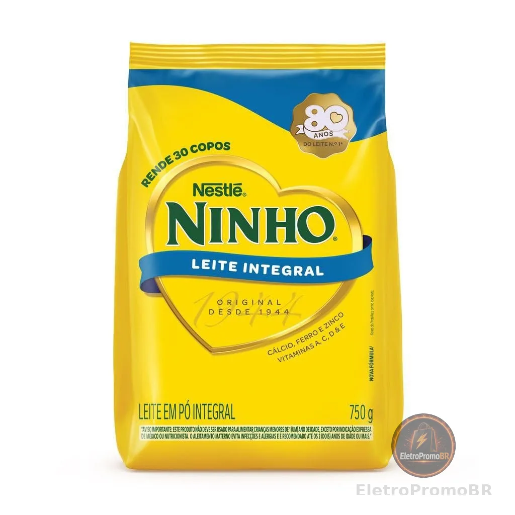 Ninho, Leite Po Integral, Pacote 750g