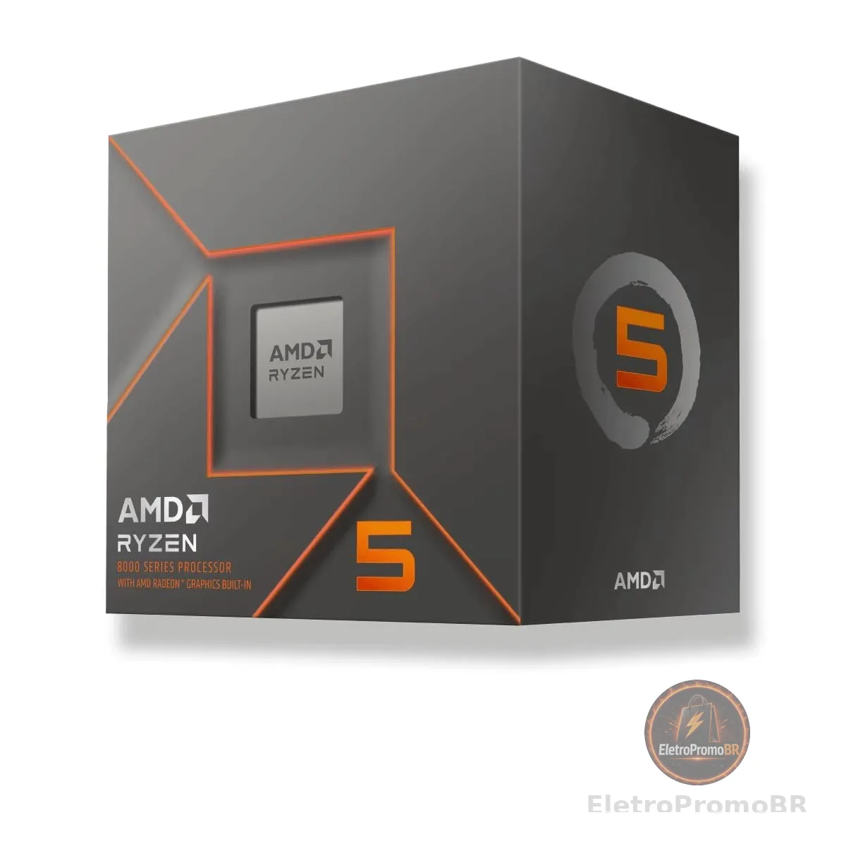 Processador AMD Ryzen 5 8500G Box (AM5/6 Cores/12 Threads/5.0GHz/22MB Cache/Wraith Stealth/AMD Radeon 740M)