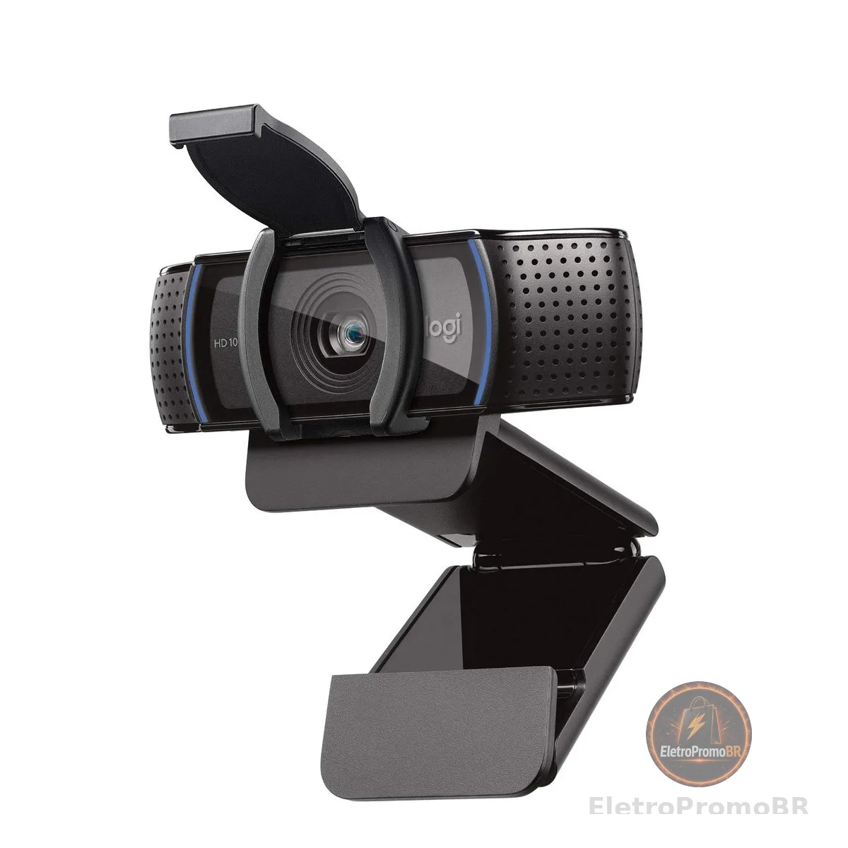 Webcam Full HD Logitech C920s 1080p/30fps com Microfone Embutido e Tampa de Privacidade para Zoom/Teams/Meet ou Até Criação de Conteúdo - Preto