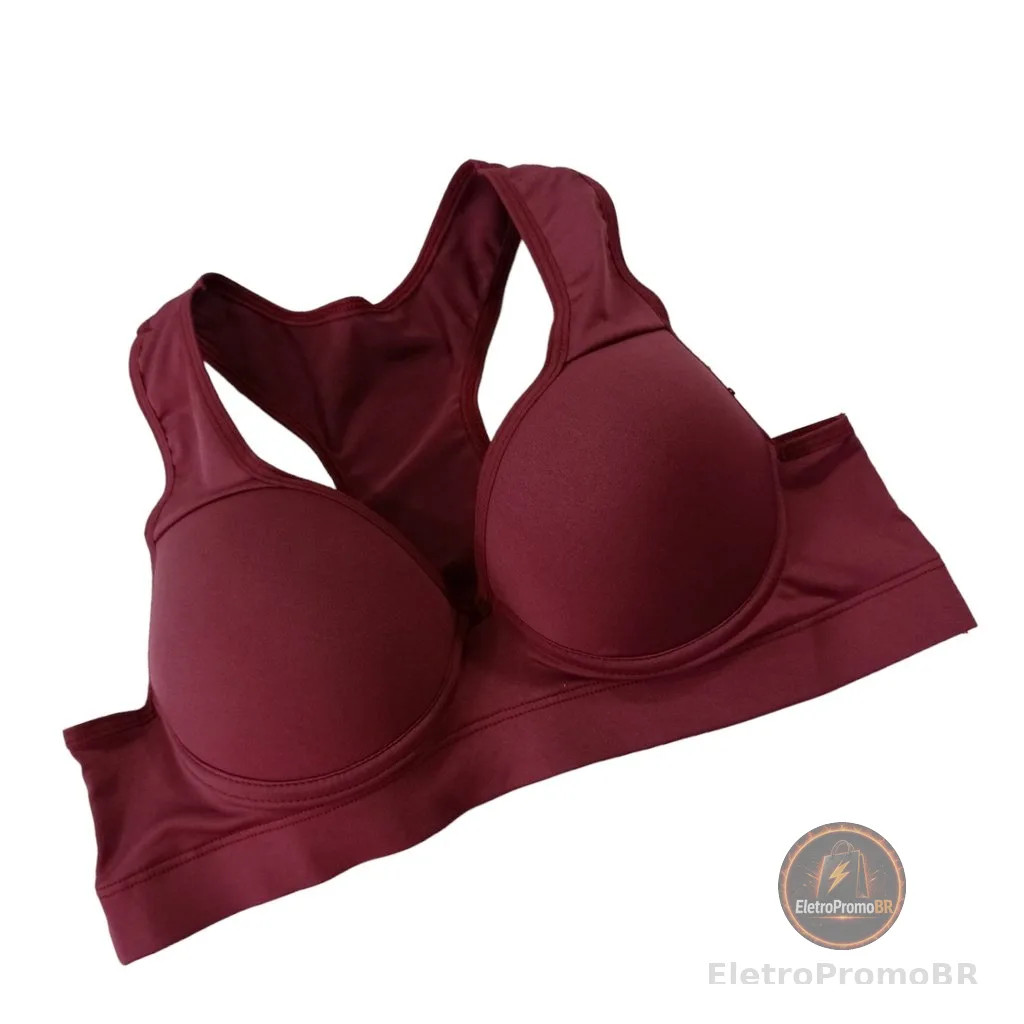 Sutiã Top Básico Nadador com bojo Lingerie academia conforto