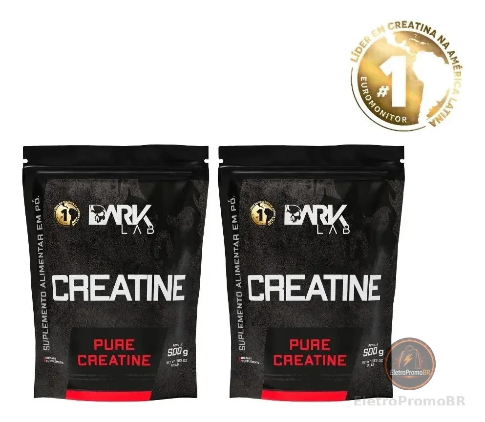 Creatina Monohidrata Pura 1kg (2 Unidades De 500g)  Dark Lab
