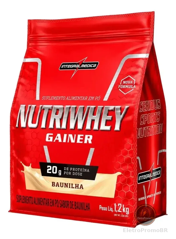 Nutriwhey Gainer Protein 1,2 Kg - Integralmedica Baunilha