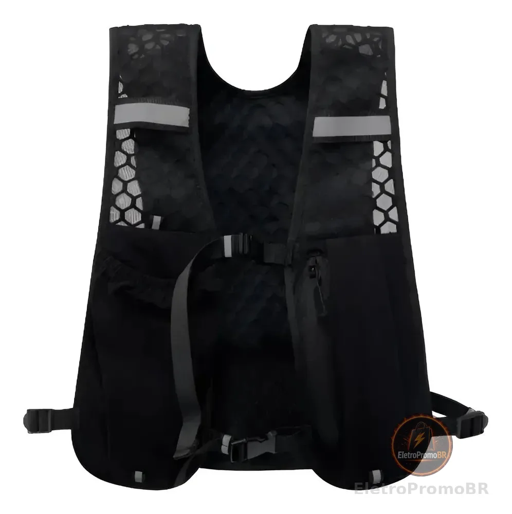 Colete Mochila Hidratação Corrida Porta Garrafa Água Celular