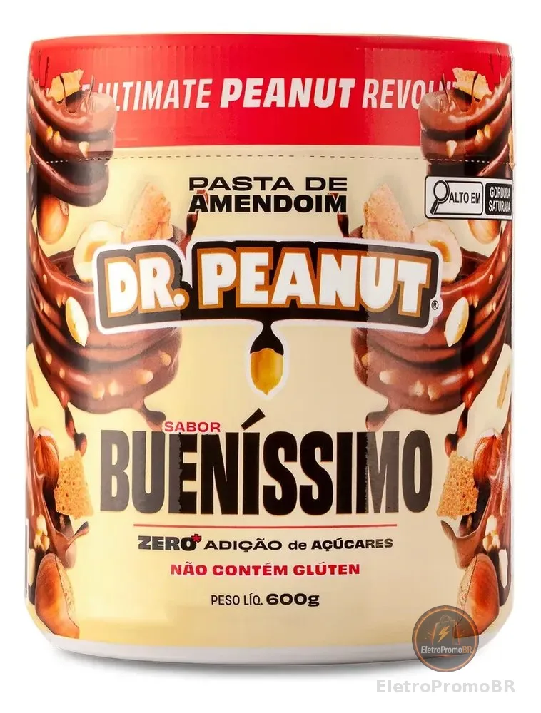 Pasta de amendoim Dr. Peanut Gourmet sabor Bueníssimo x 600g