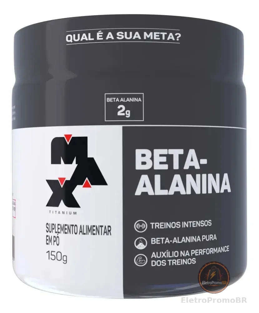 Suplemento Academia Em Pó 150g Beta Alanina  Max Titanium Sem Sabor