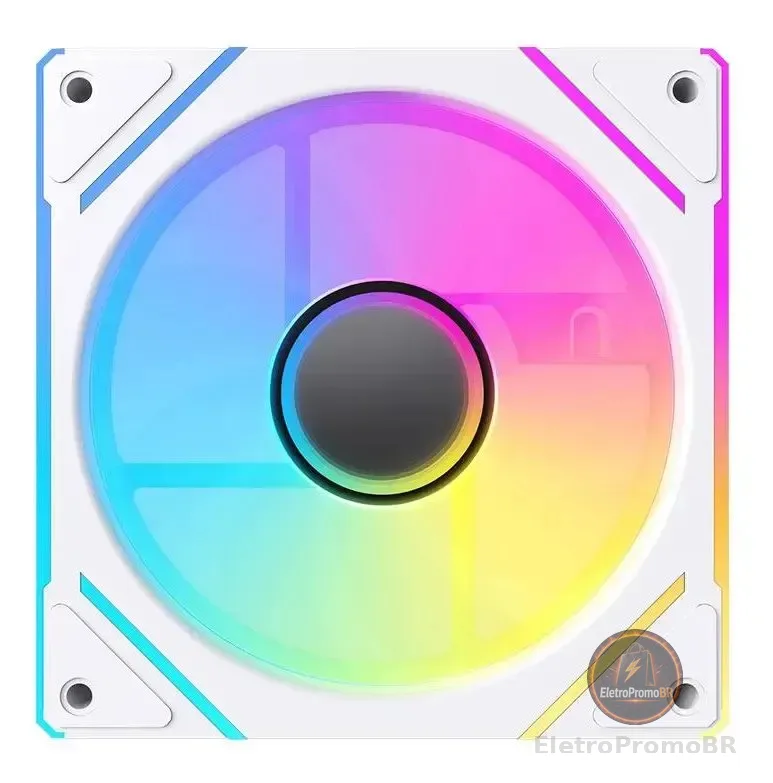 Ventoinha Acegeek Chroma, Argb, 120mm, Branco, Ag-chroma-wh