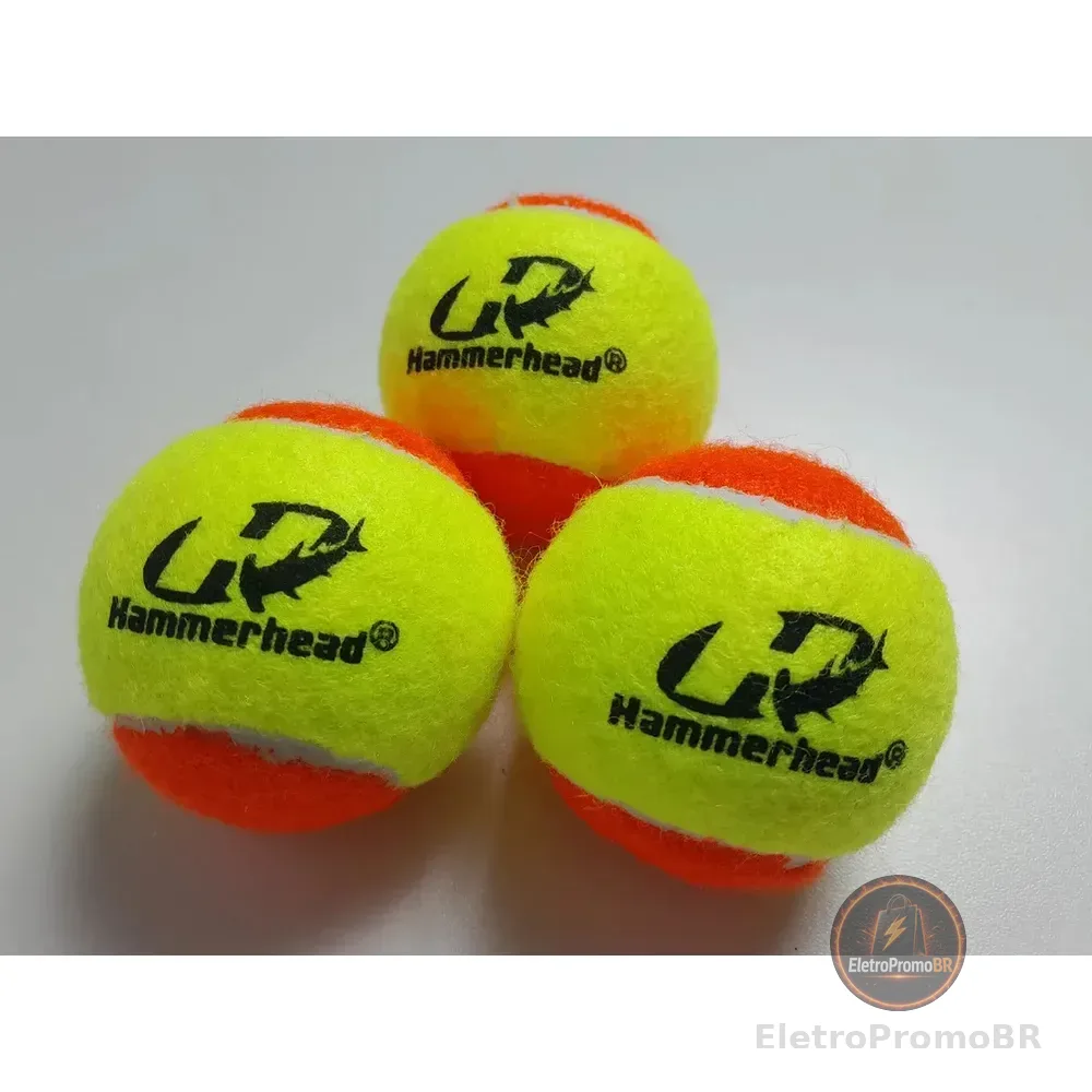 Bola Beach Tennis Kit 9 Feltro Premium Alta Durabilidade Cor Amarelo