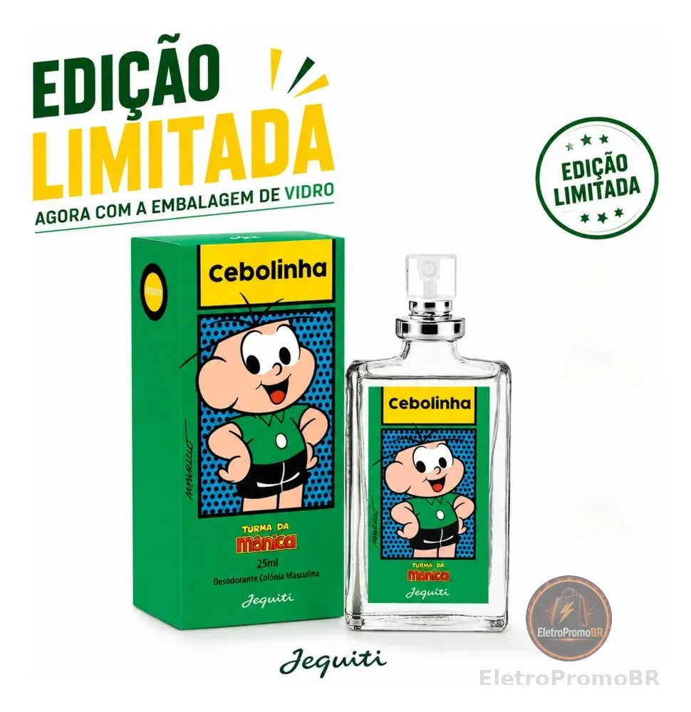 Perfume Colônia Cebolinha 25ml Edição Limitada Jequiti