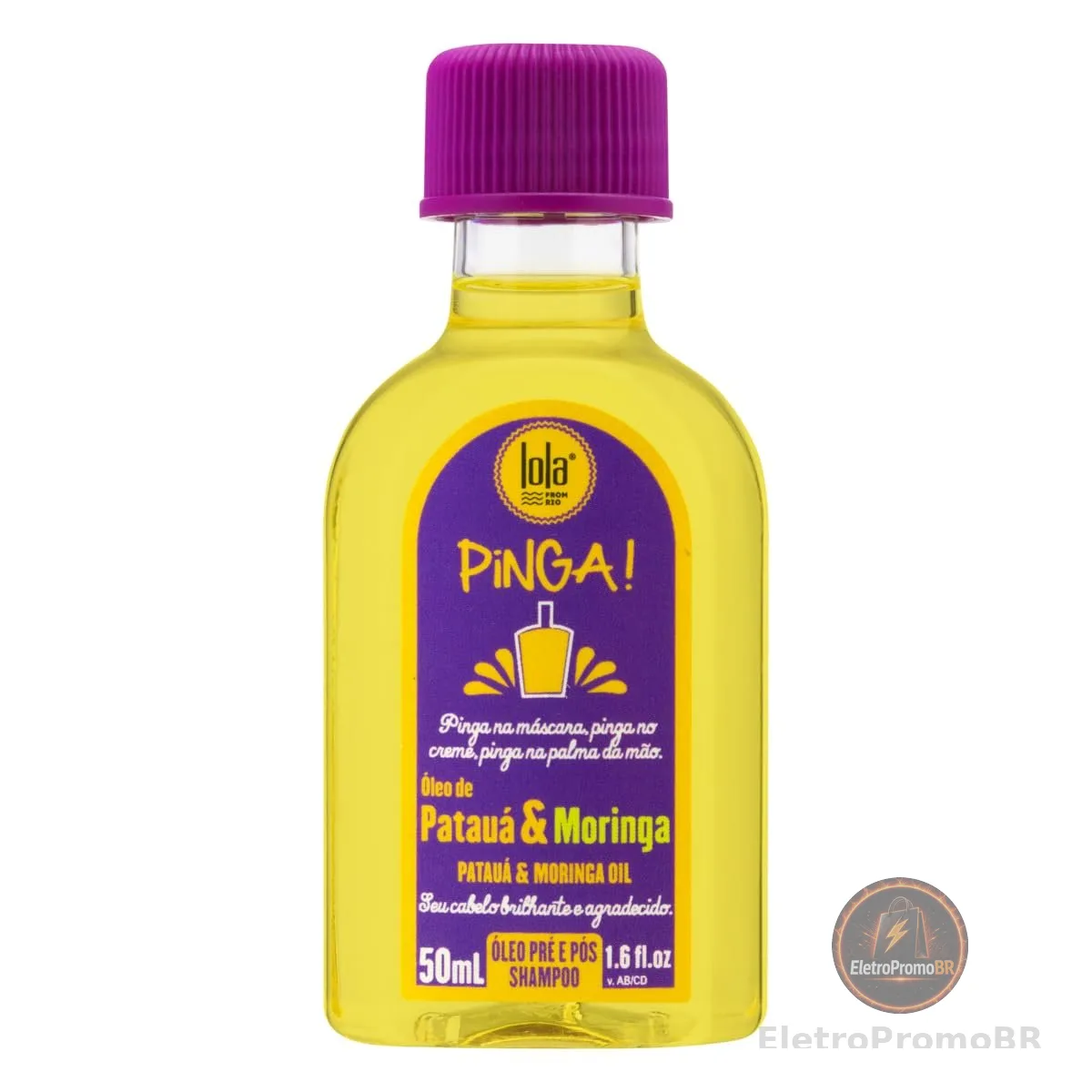 Pinga Patuá e Moringa Óleo 50ml , Lola Cosmetics