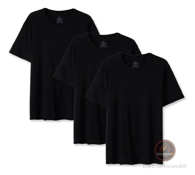 Kit 3 Daily T-shirt Feminino - Gênero Feminino