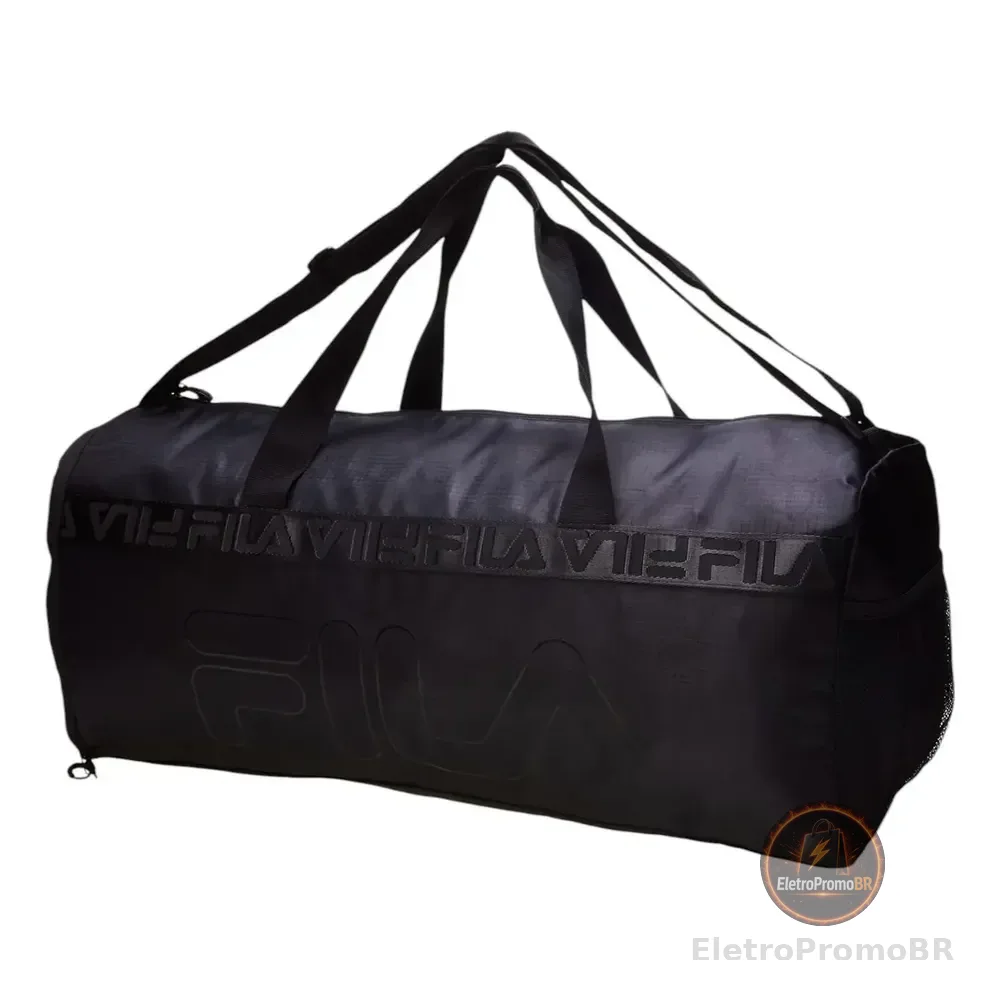 Bolsa Masculino E Feminino Sport Life Outline Preto Fila Liso Níquel