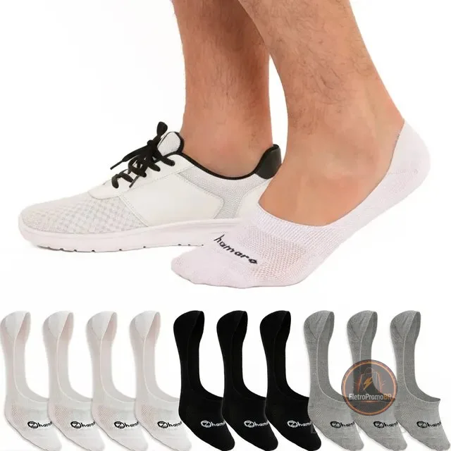 Kit 10 Pares Meias Zhamaro Algodão Sapatilha 100% Invisível
