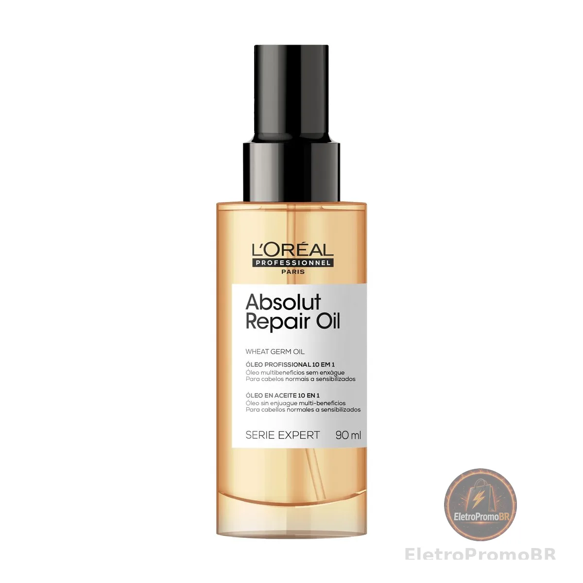 L'Oréal Professionnel Óleo 10 em 1 Absolut Repair | Multi-benefícios para cabelos secos e danificados | Repara e Promove Brilho | Com Gold Quinoa e Proteínas