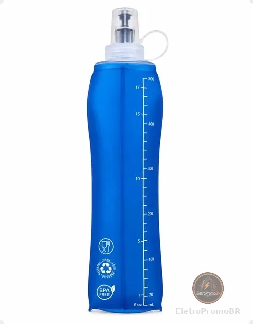 Garrafa Dobrável Corrida Hidratação Soft Flask 500ml E 250ml