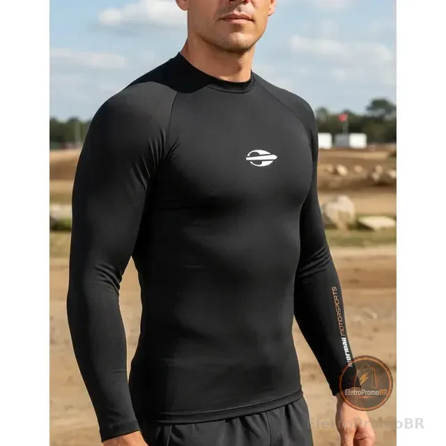 Camisa Térmica Segunda Pele Frio Calor Esporte Proteção Uv