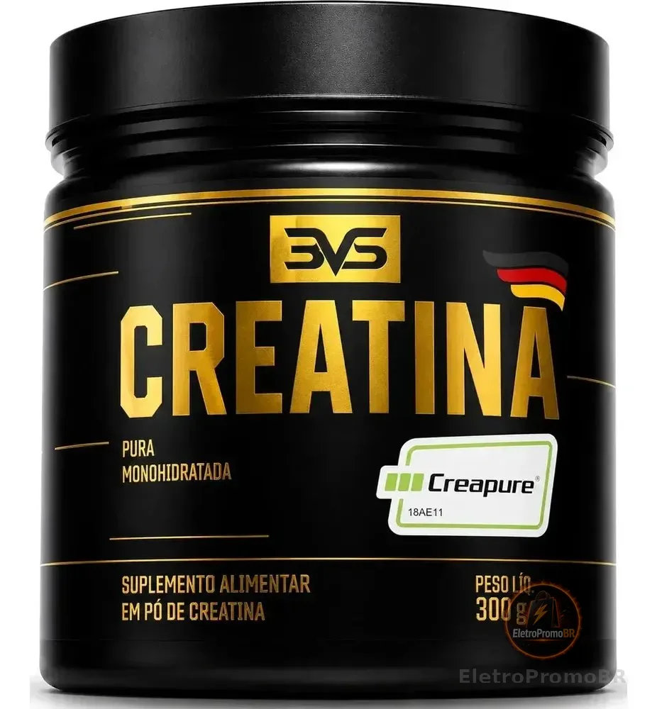 Creatina Creapure 300g - 100% Pura com Matéria-prima Alemã - 3VS NUTRITION