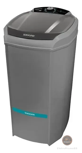Tanquinho De Lavar Roupas Suggar 10kg Lavamax Eco Le1021pr 220v Prata