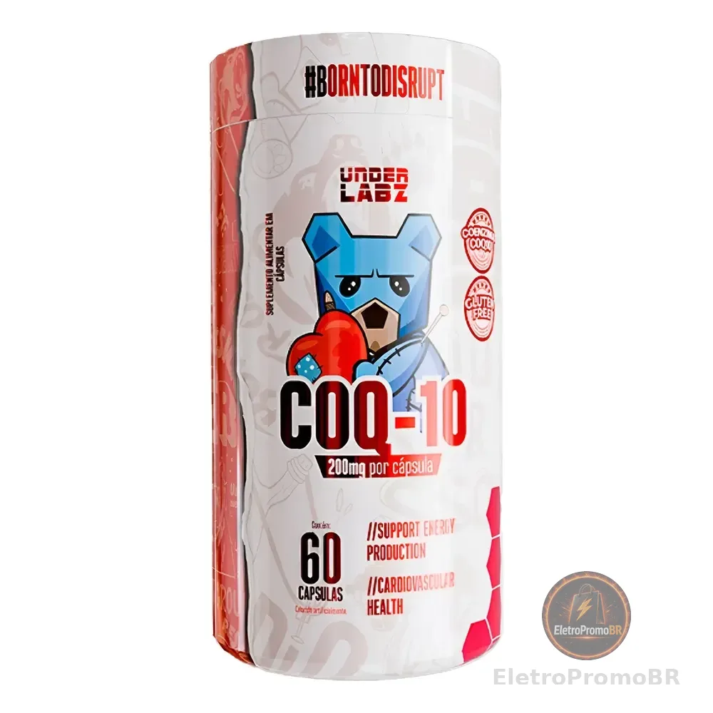 Coenzima Q10 Coq10 Ultra Concentrada 200mg Under Labz Neutro 60 Cápsulas