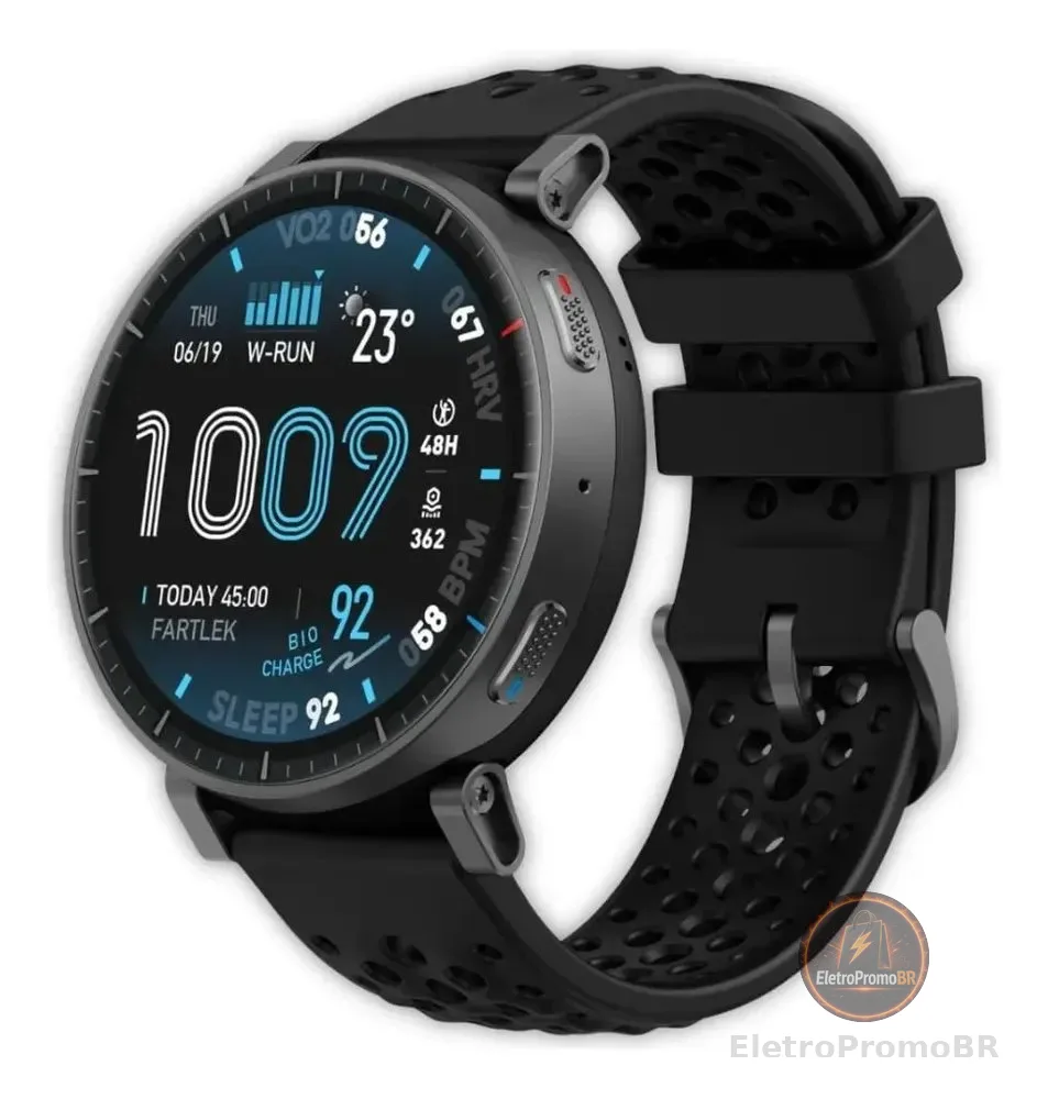 Smartwatch Amazfit Active Max 3 Premium Gps Amoled 1,75 5atm Preto