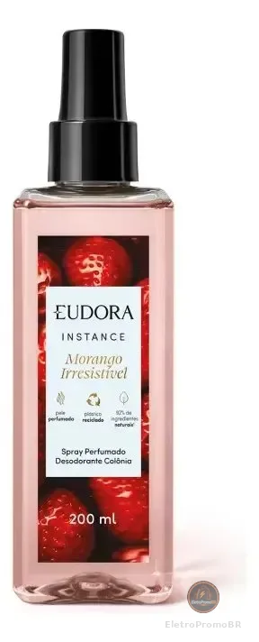 Eudora Instance Morango Irresistível Spray 200ml