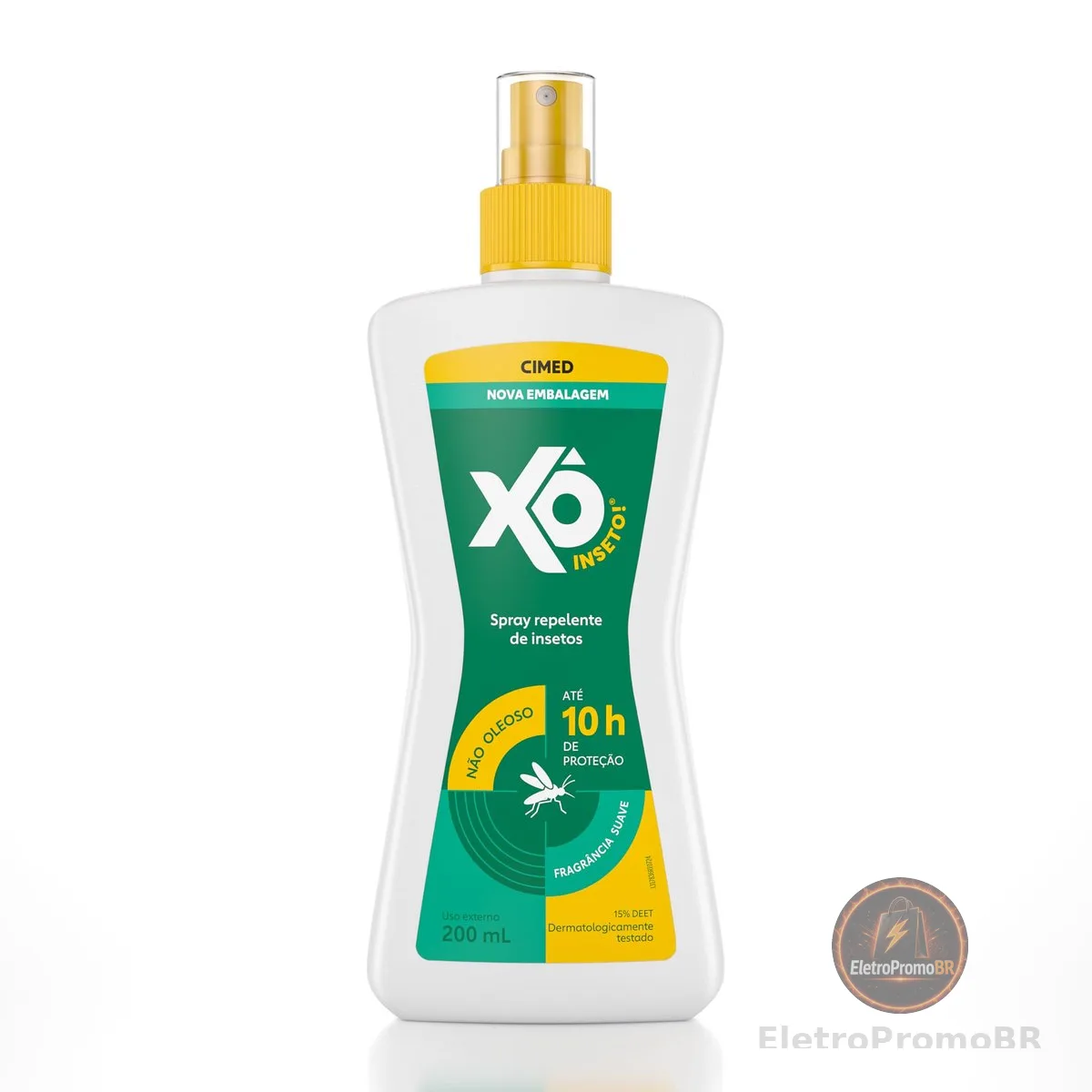 Xô Inseto Spray Repelente 15% DEET 200mL