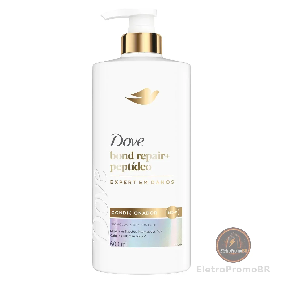 Dove Condicionador Bond Intense Repair + Peptídeo 600ml Pump