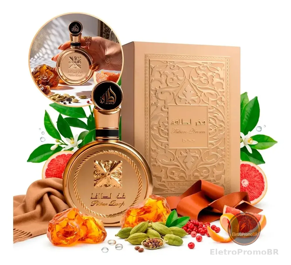 Perfume Lattafa Fakhar Gold Extrait EDP 100ml Unissex - Hannity Cosmeticos