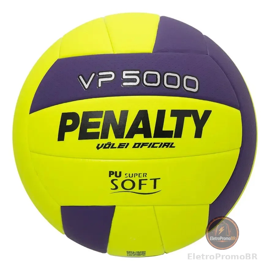 Bola de Vôlei VP 5000 Amarelo e Roxo Penalty