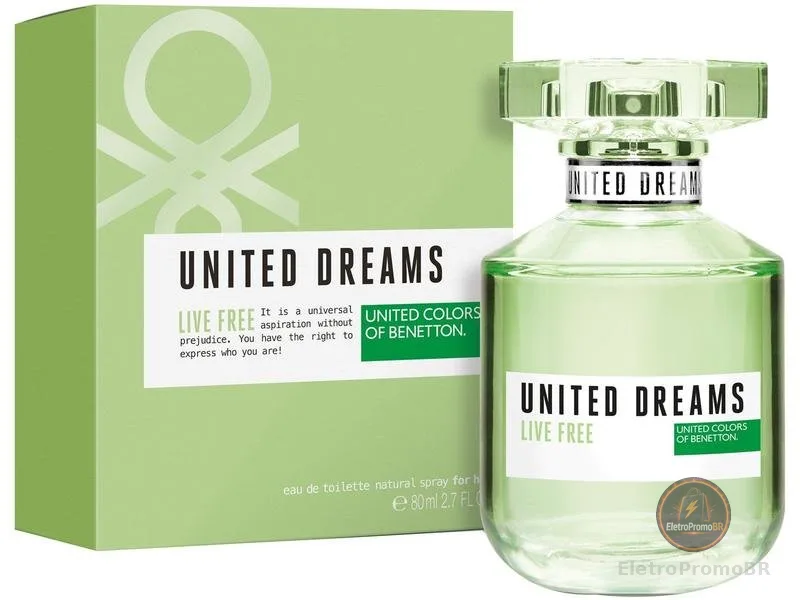 Perfume Benetton United Dreams Life Free - Feminino Eau de Toilette 80ml