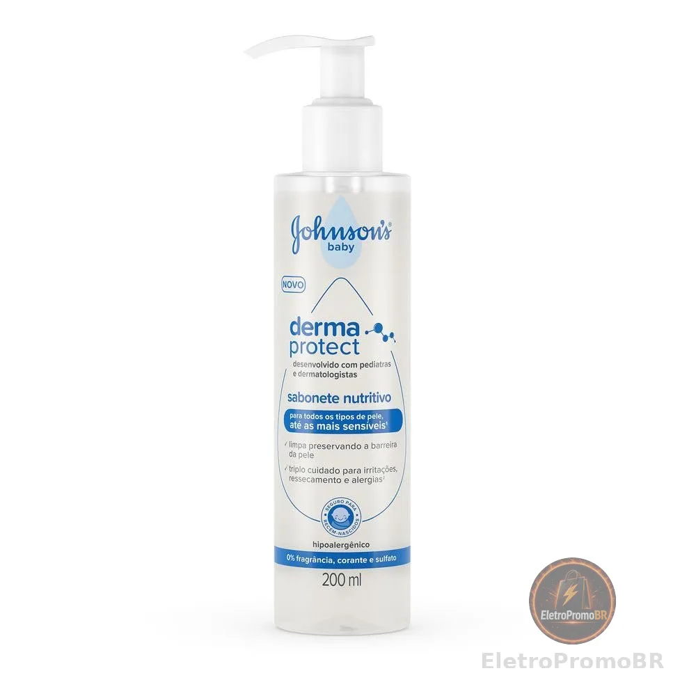 Sabonete Nutritivo Johnson's Baby Derma Protect, 200ml