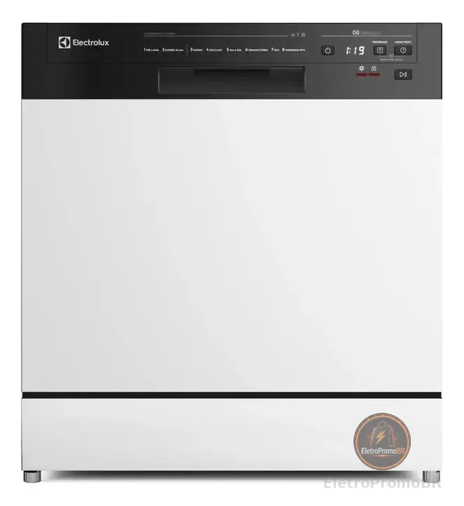 Lava-louça Electrolux 8 Serviços Branca Lava E Seca 50' Lb08 Cor Branco
