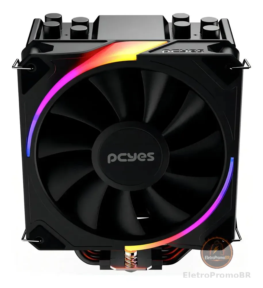 Cooler Para Processador Pcyes Frost Pulse Argb Black Vulcan