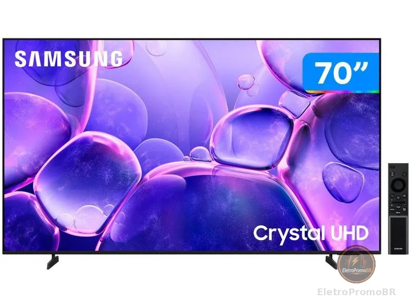 Smart TV 70" Samsung UHD 4K Crystal U8500F UN70U8500FGXZD Tizen 2025