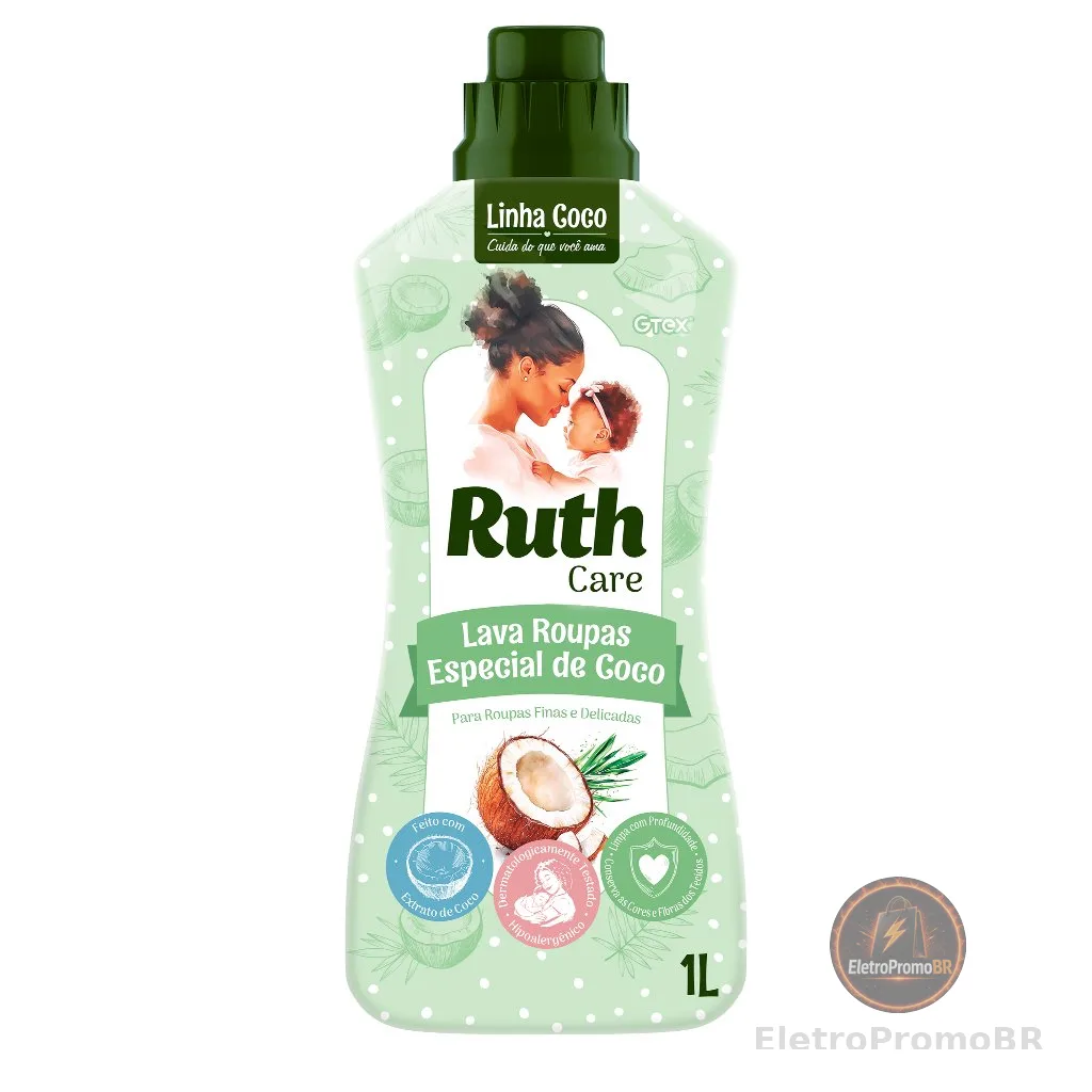 Lava Roupas Líquido Coco Ruth 1L