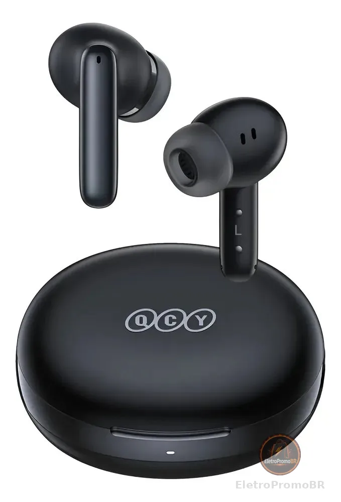 Fone Qcy T13 Anc 2 Bluetooth 5.3 Cancelamento De Ruído Ativo Cor Preto